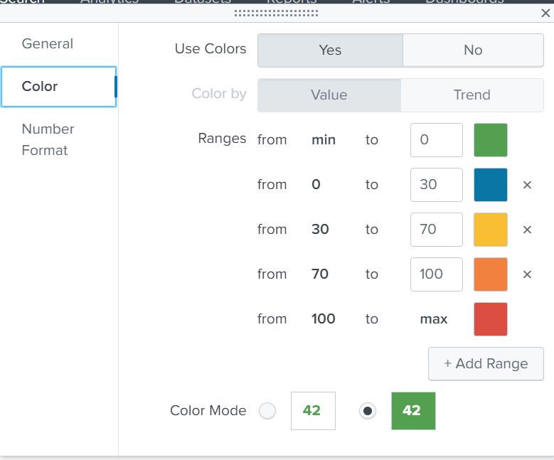 Solved How to change color of result? Splunk Community