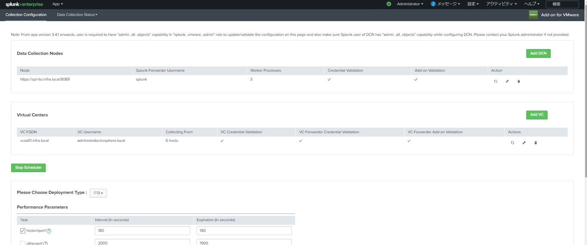 Addon for VMware is not working Why is there an Splunk Community