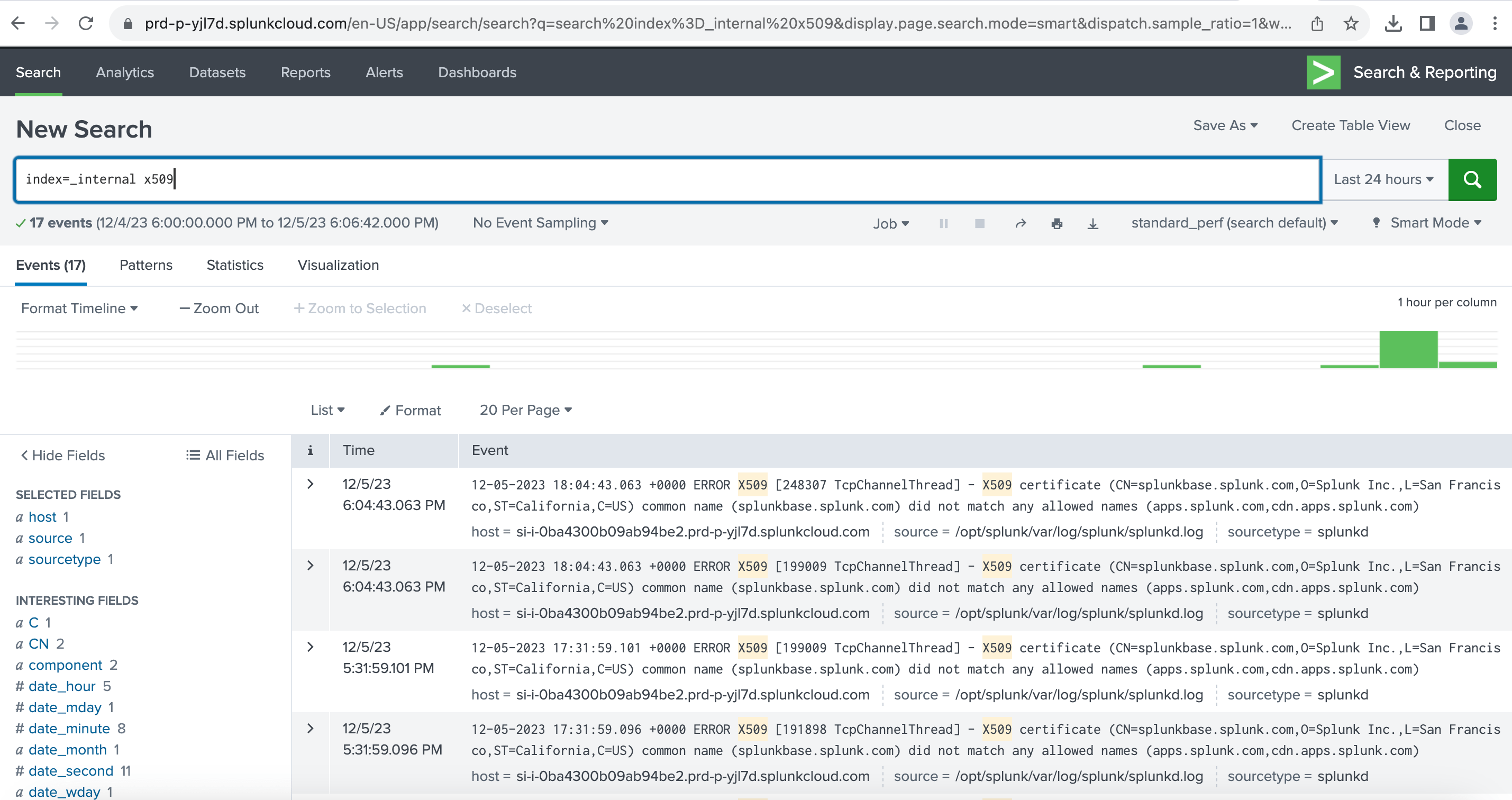X509 certificate splunkbase did not match any allo... Splunk Community