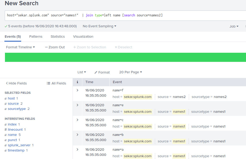 Solved Splunk Join command basics / newbie examples Splunk Community