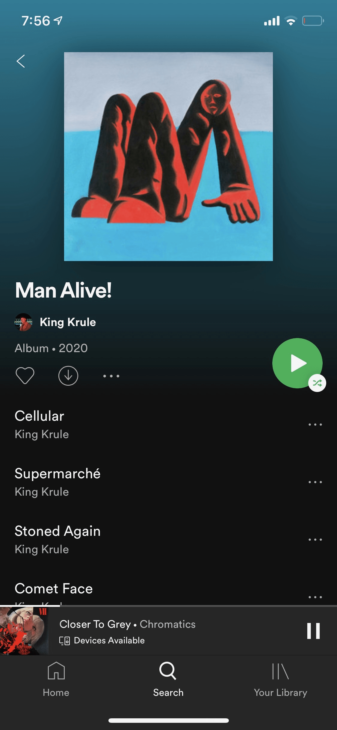 Disable Shuffle by default on new album view The Spotify