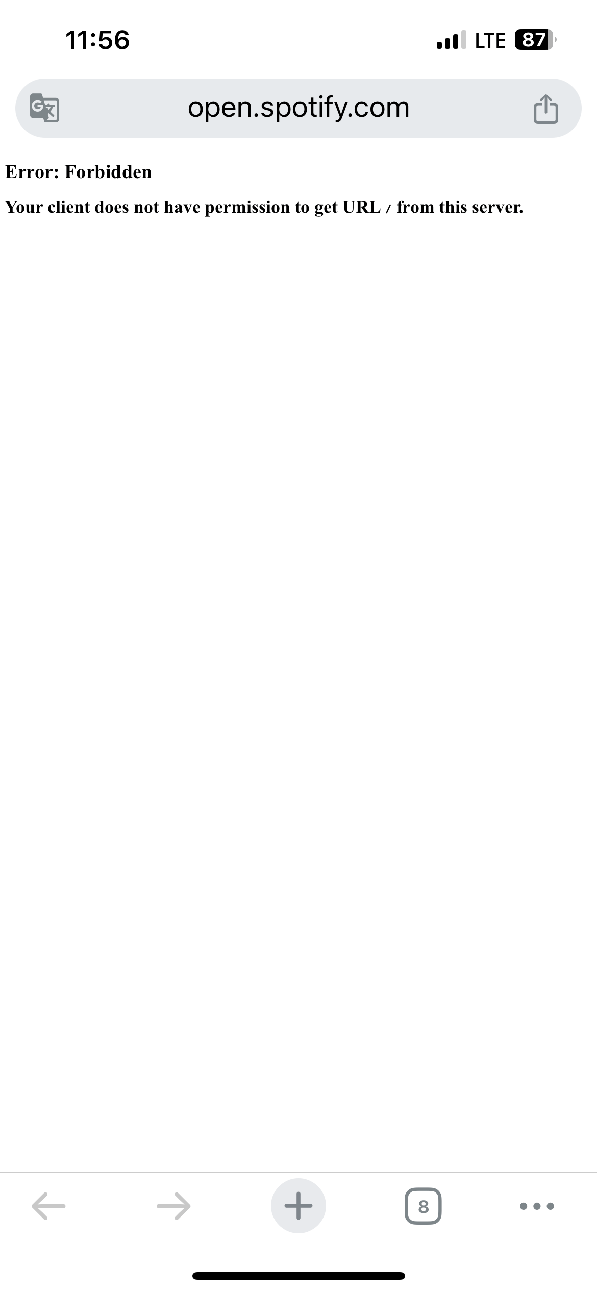 Solved Your client does not have permission to get URL f... The