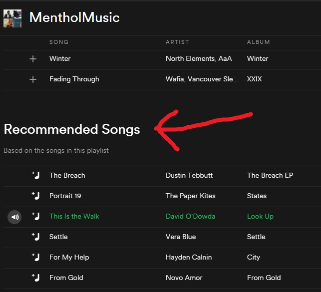 [Q] recommended songs based on current playlist i... - The Spotify