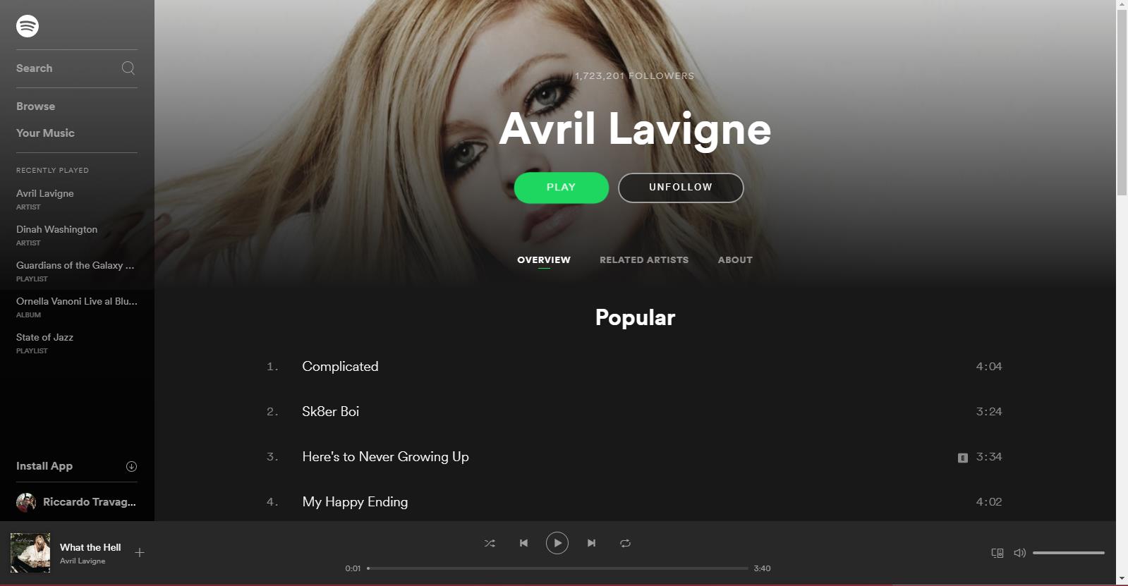Solved View current playlist on new Spotify web player