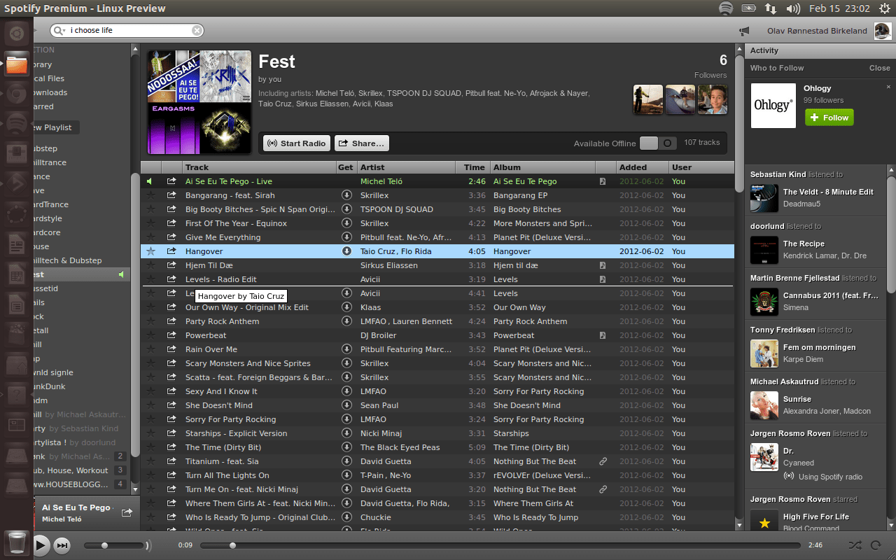 Solved [Linux] Spotify 0.8.8 for GNU/Linux Page 17