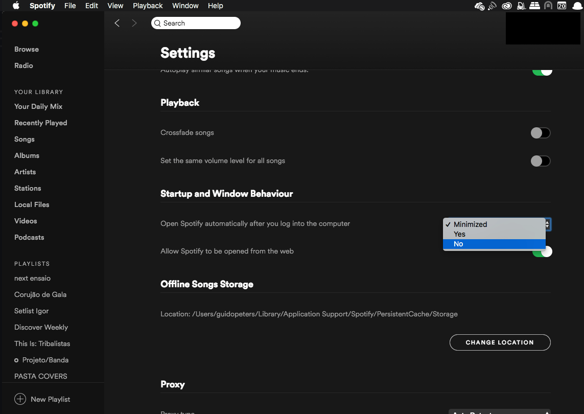 Spotify Doesn't Save Advanced Settings The Spotify Community