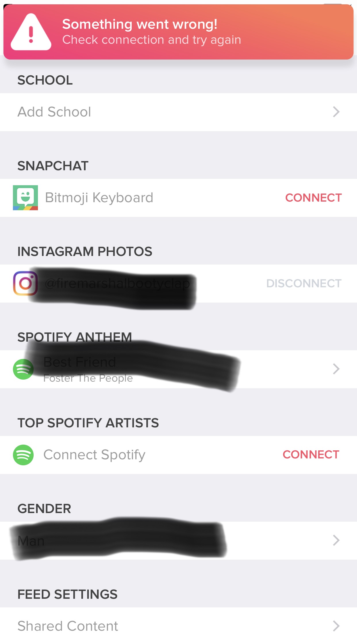 Tinder asking me to sign up for Spotify The Spotify Community