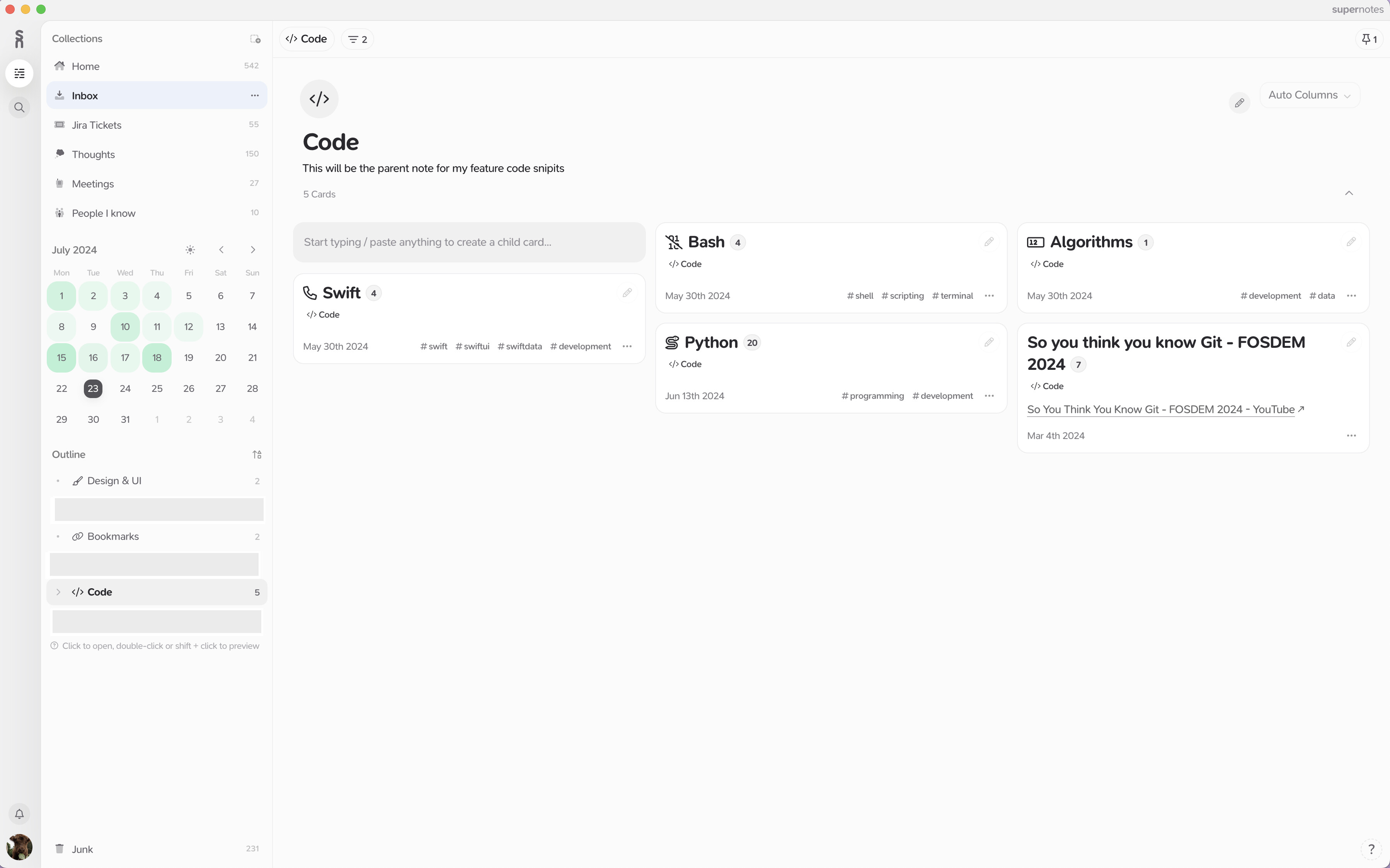 Wide Card Mode in Supernotes using Arc Browser [Deprecated] Tips