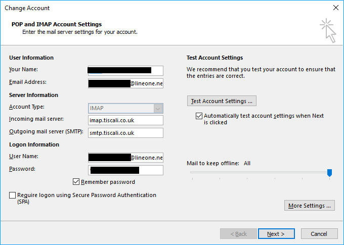 Solved Log onto mail server (IMAP) A secure con
