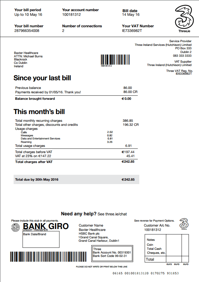Your Bill Explained