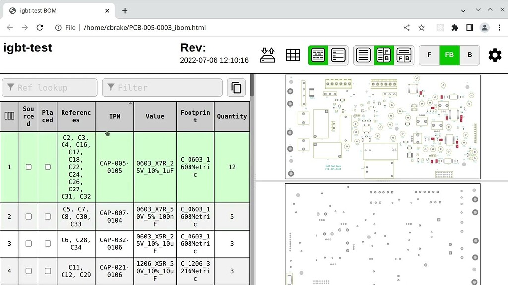 Demo of KiCad Interactive BOM Hardware TMPDIR
