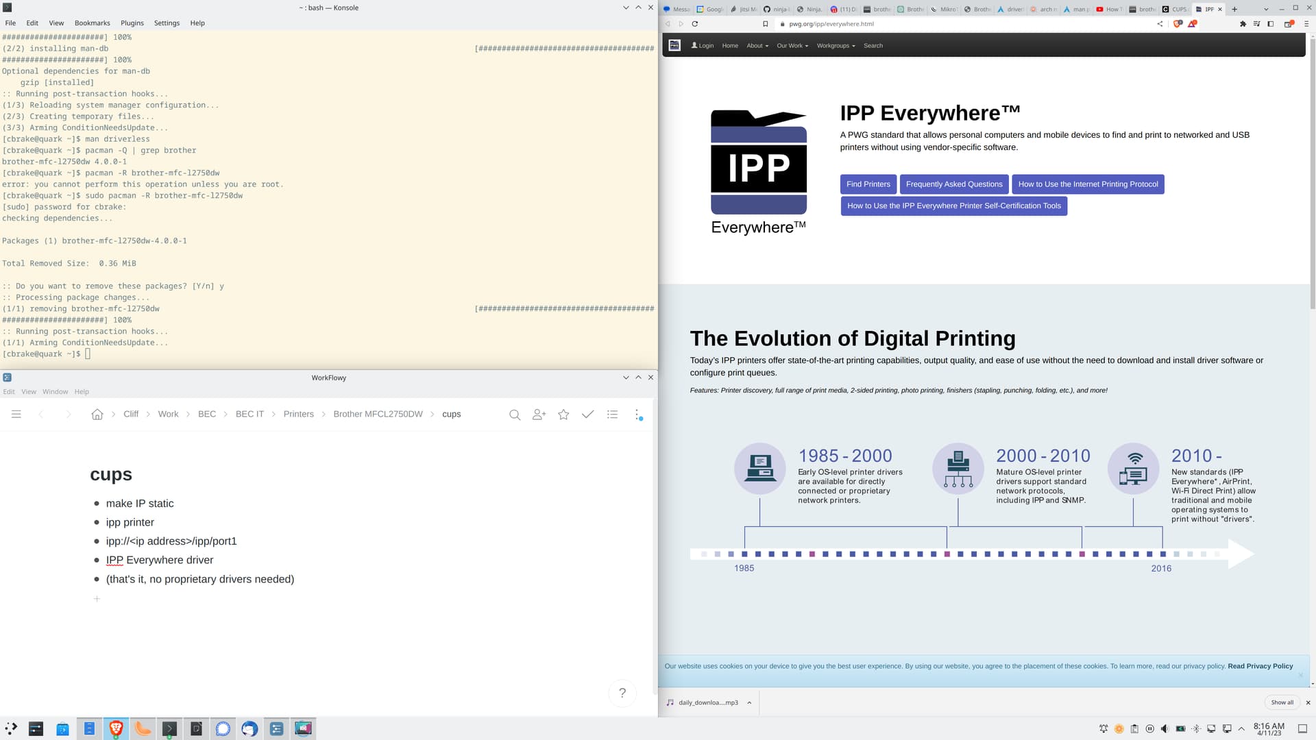 KDE Keyboard shortcuts for placing applications on screen Tools TMPDIR