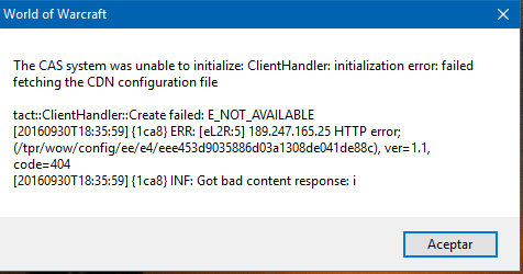 CAS system error - Help and Support - TrinityCore