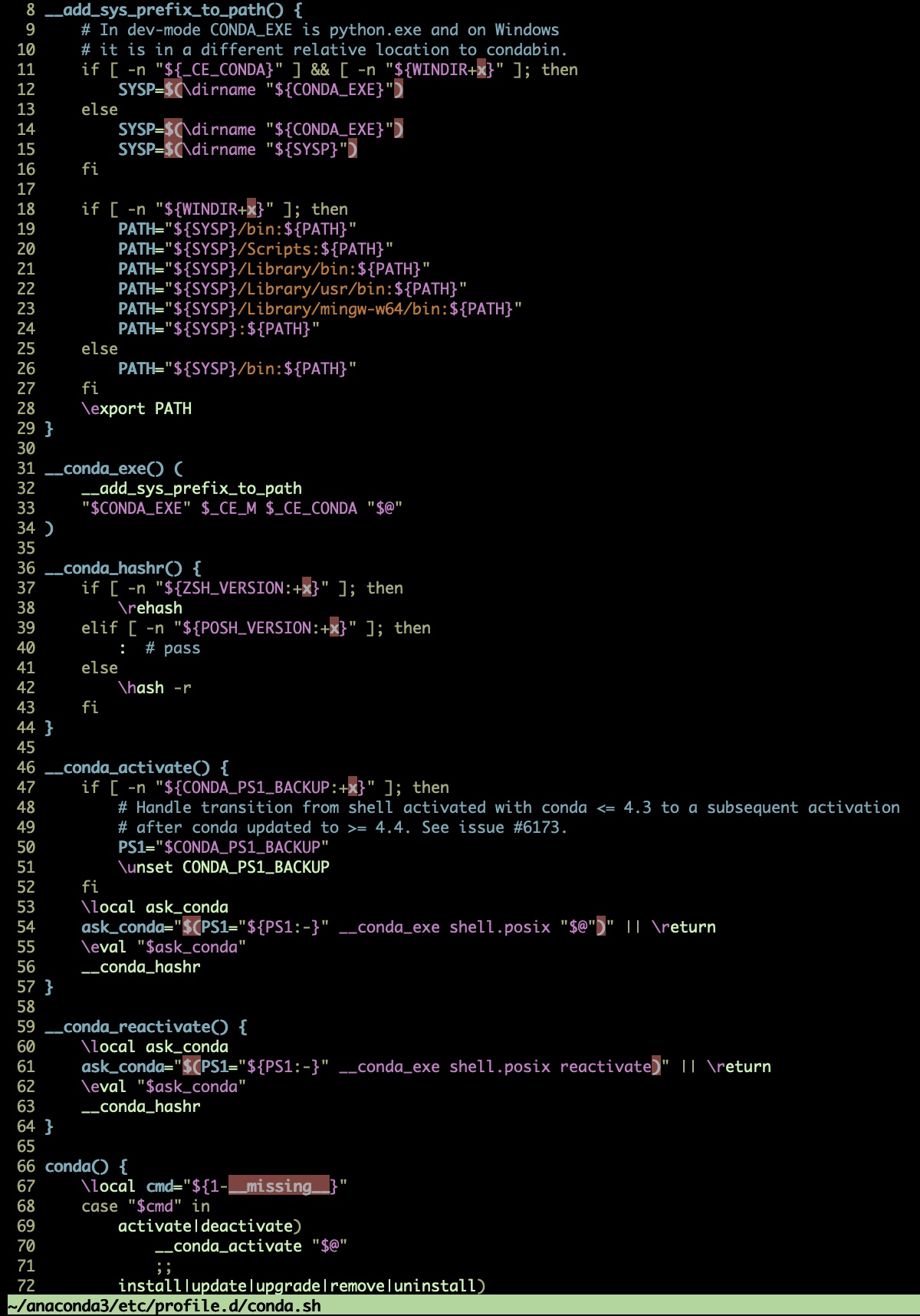 Unusual "unexpected end of file" and "near unexpected token" syntax