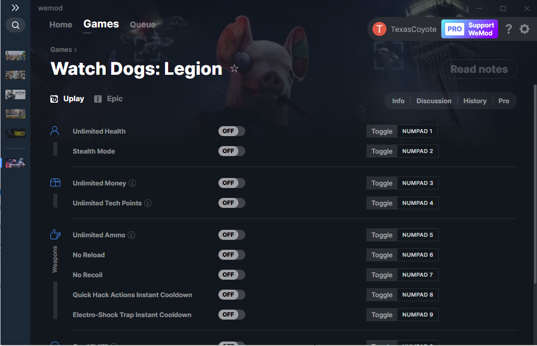 Watch Dogs Legion Cheats and Trainer for Uplay Trainers WeMod Community