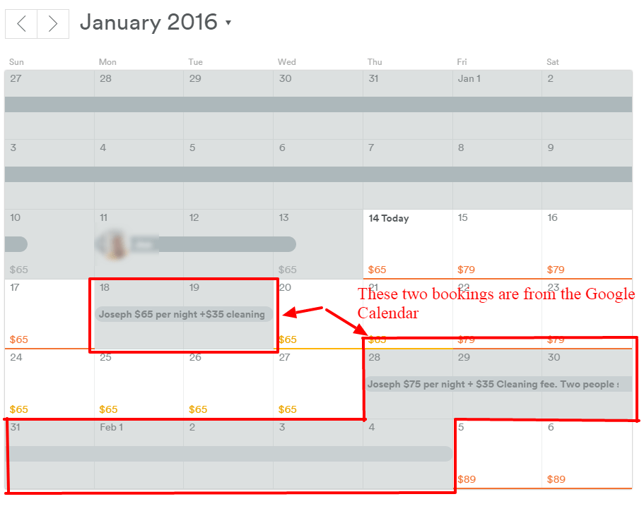 sync airbnb calendar to google calendar