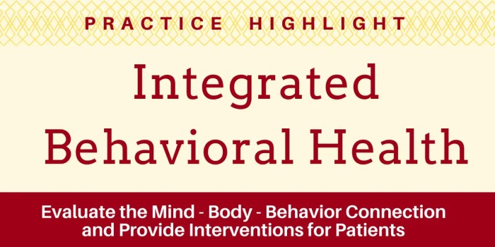 Practice Highlight - Integrated Behavioral Health • Health Blog ...