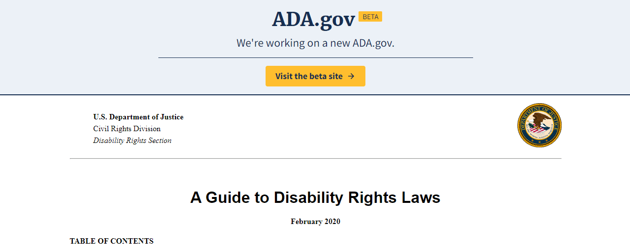 A Guide to Disability Rights Laws Community Commons