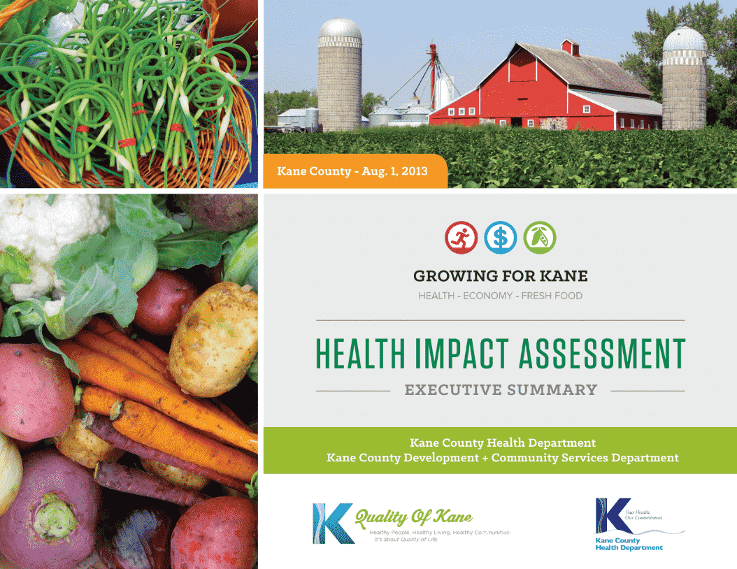 Kane County Farmland Protection Health Impact Assessment