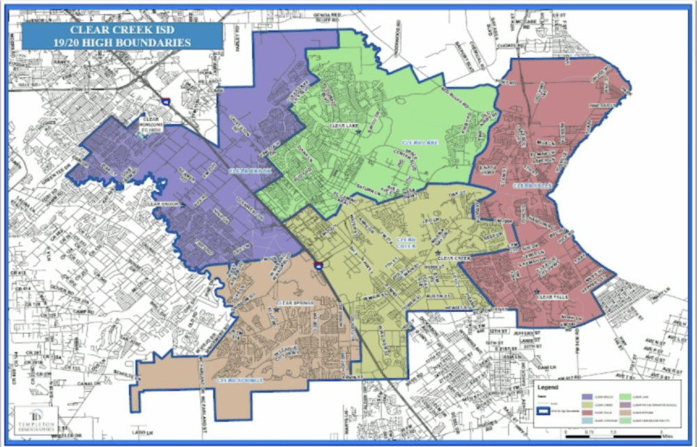Clear Creek ISD trustees favor redistricting around high school