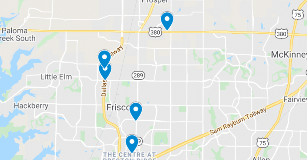 1.5M renovation project on Frisco Medical Pavilion, plus four developments in Frisco