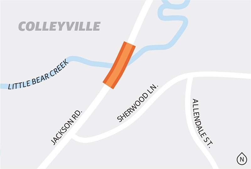 Jackson Road Bridge construction in Colleyville to begin once design