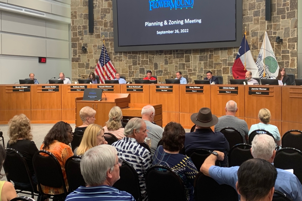 Flower Mound Planning and Zoning Commission approval of