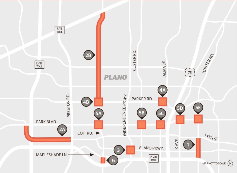 See updates on construction on Coit Road, Plano Parkway, Parker Road