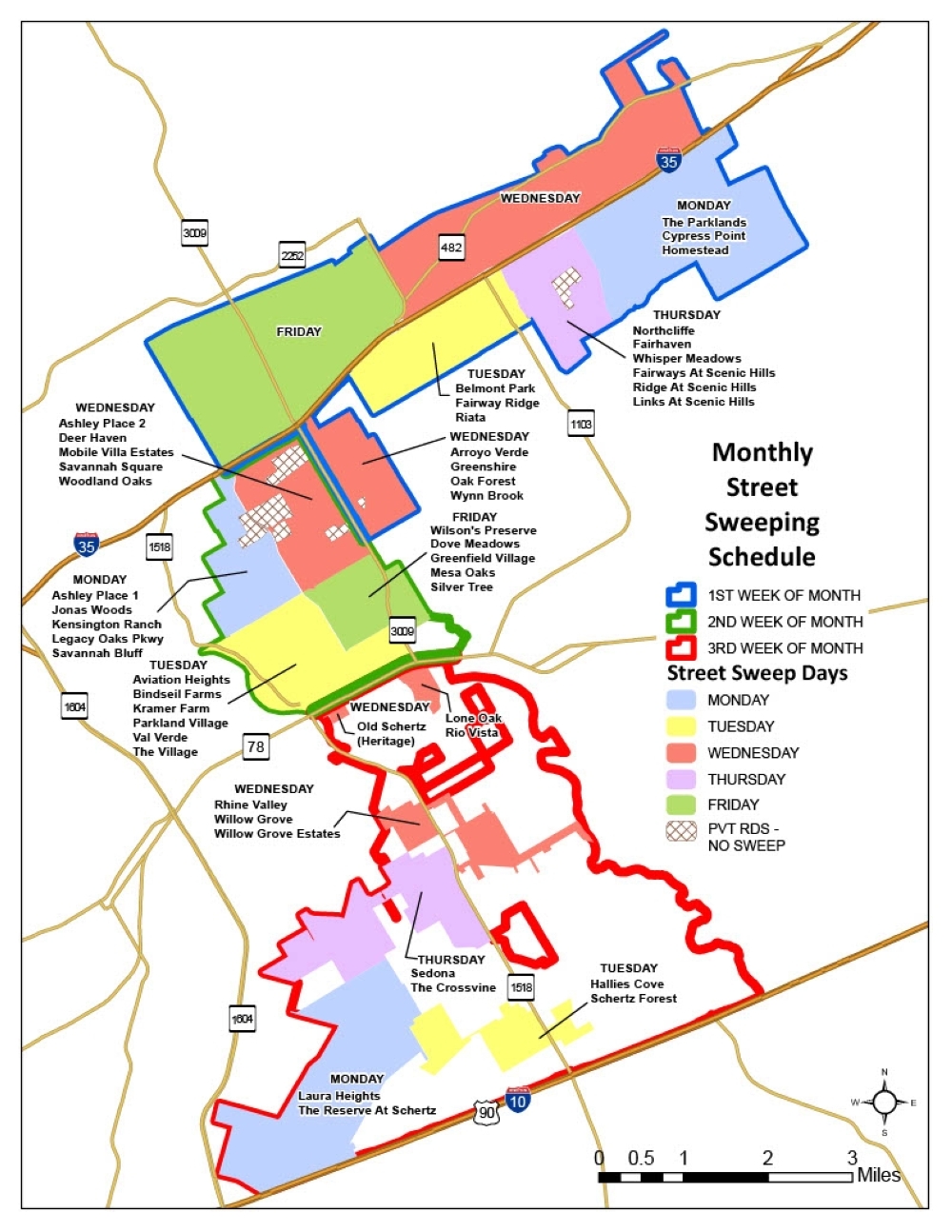 Schertz to maintain streets with monthly street sweeping Community Impact