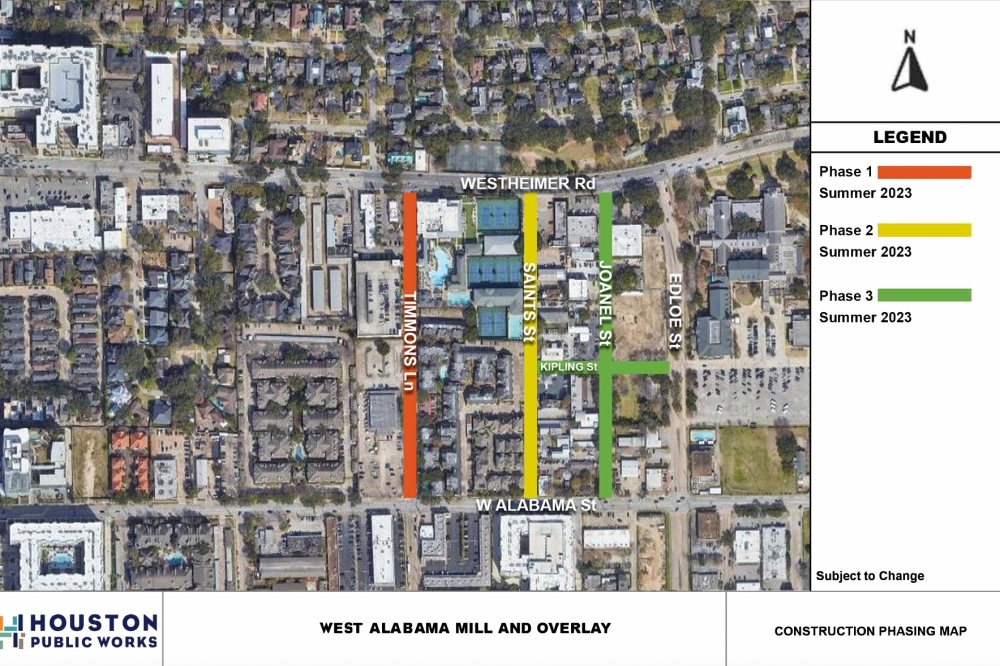 Construction on West Alabama Street project to wrap up this summer