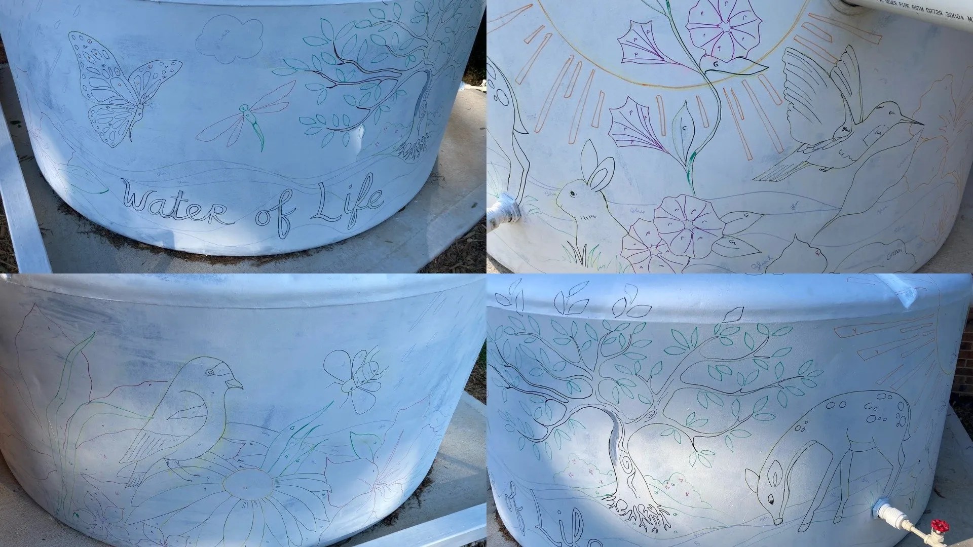 Let’s paint a rain cistern mural Saturday, Oct. 9 Community United