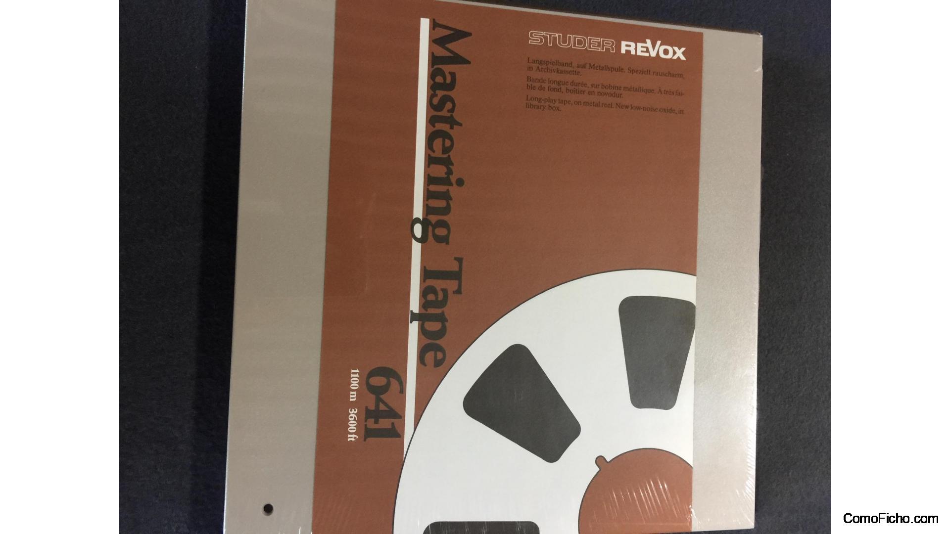 Revox mastering tape 641 sealed Sources Sant Pol de Mar ComoFicho