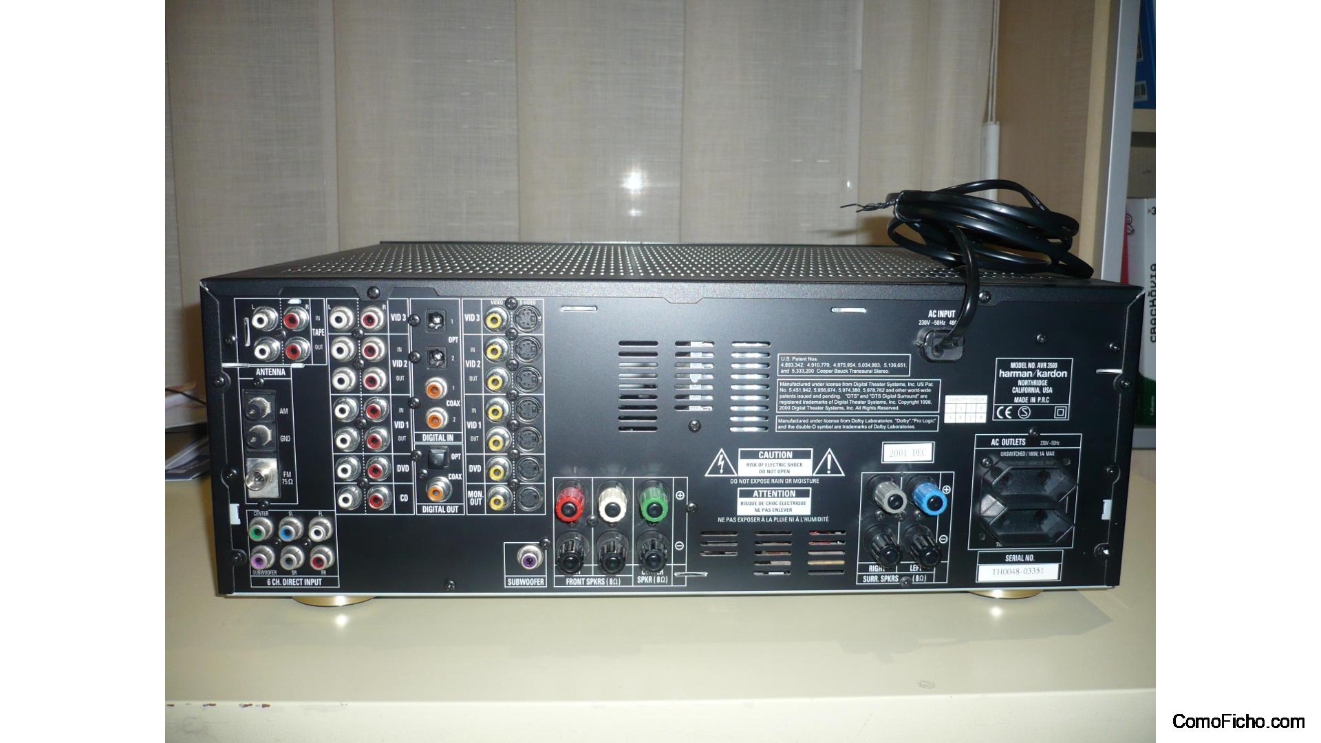 Harman Kardon Avr3500 + Lector Dvd25 | Home Cinema | Ripollet | Comoficho.com | España