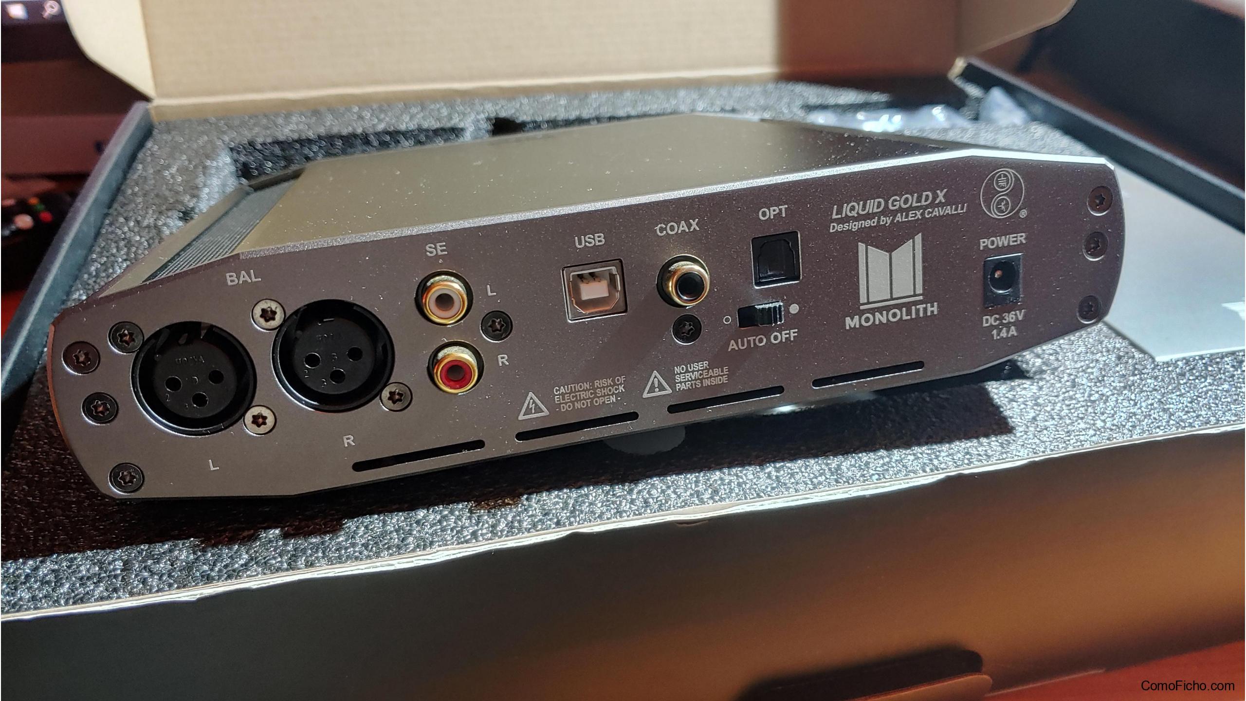 Monoprice Monolith Liquid Gold X Balanced Headphone Amplifier and DAC