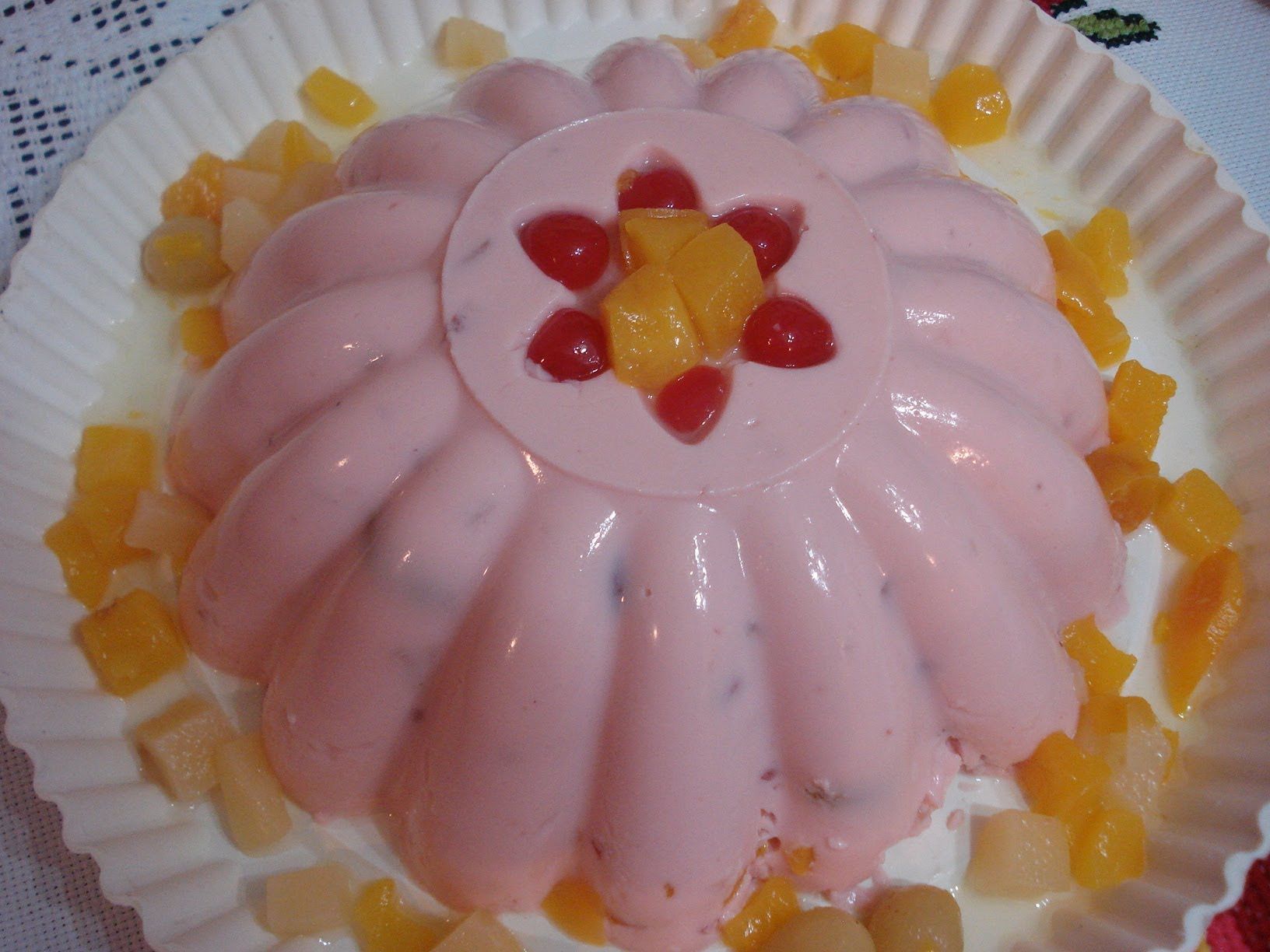 facil receta de gelatina de yogurt con frutillas sin muchos ingredientes