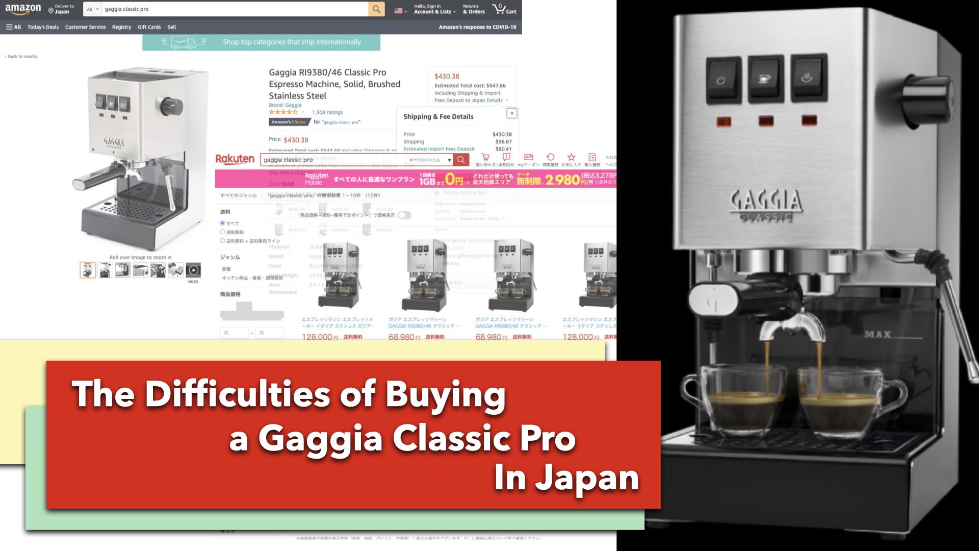 Stuff you need with an Espresso Machine Comori Coffee