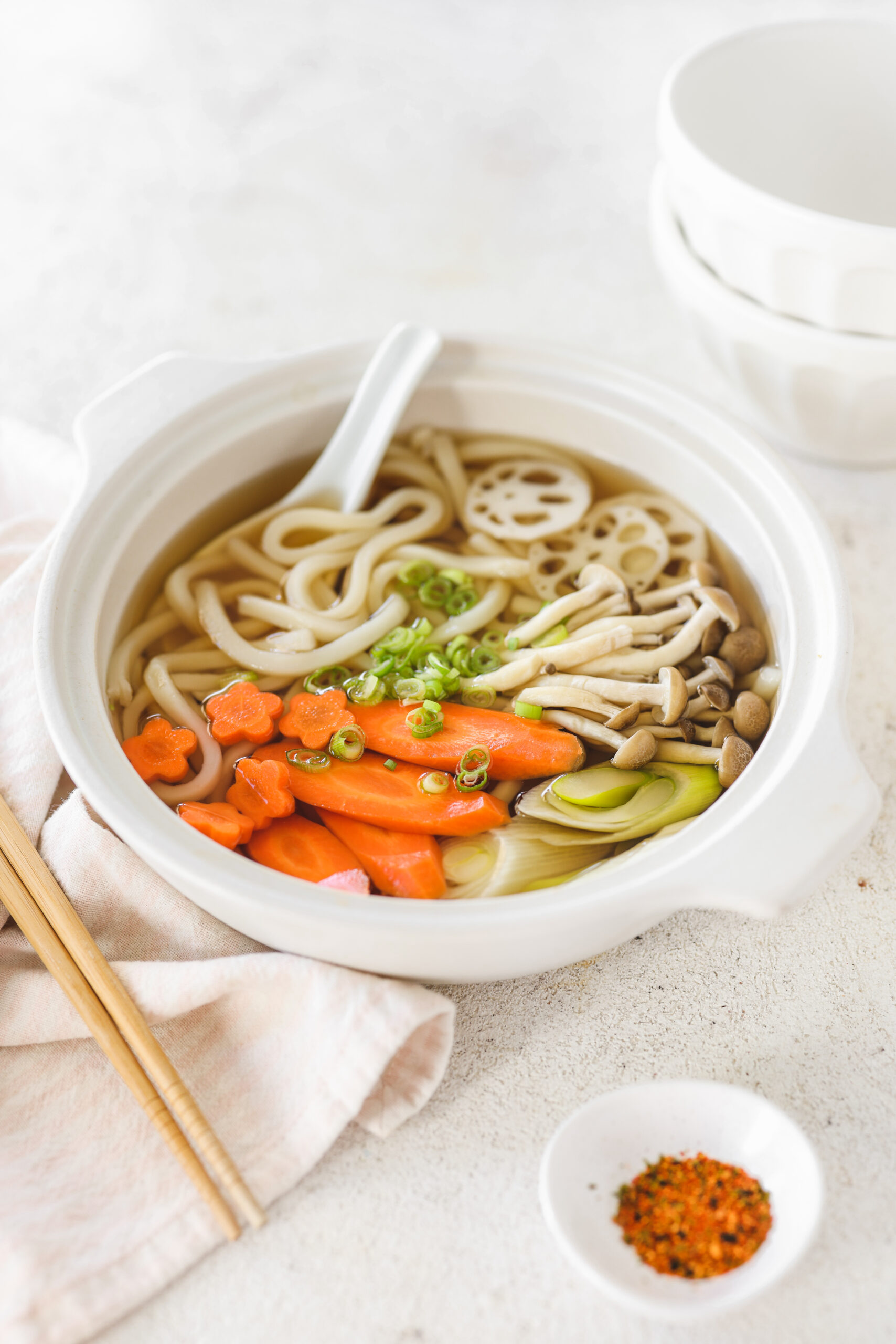 Sopa udon vegana sencilla (opción sin gluten) Como Ser Vegano