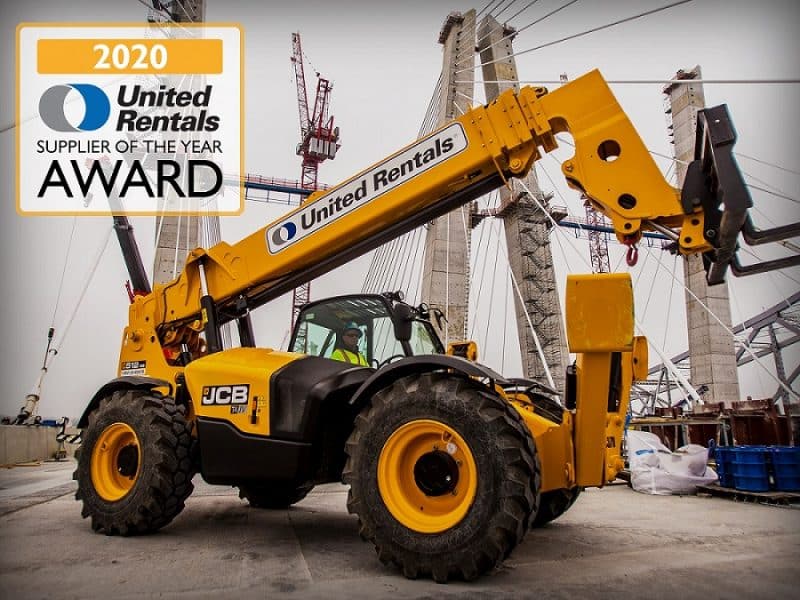 JCB Named Supplier of the Year by United Rentals for the Second Year in