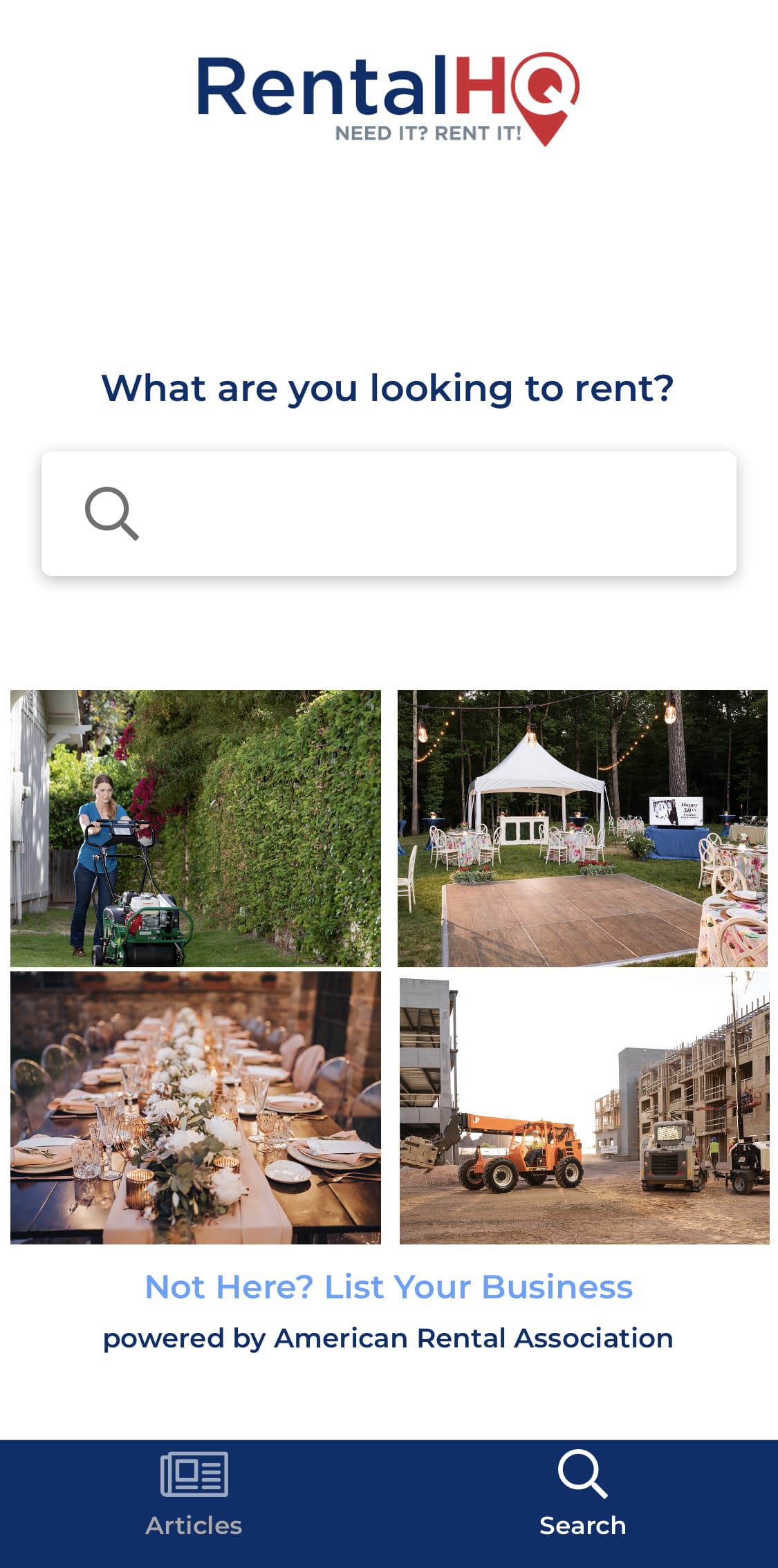 This RentalHQ Mobile App from American Rental Association Helps Locate