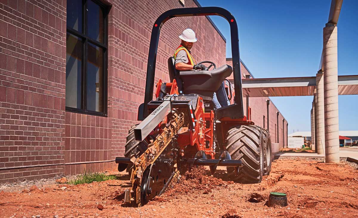 Ditch Witch’s New ConstructionGrade ST37X StandOn Trencher