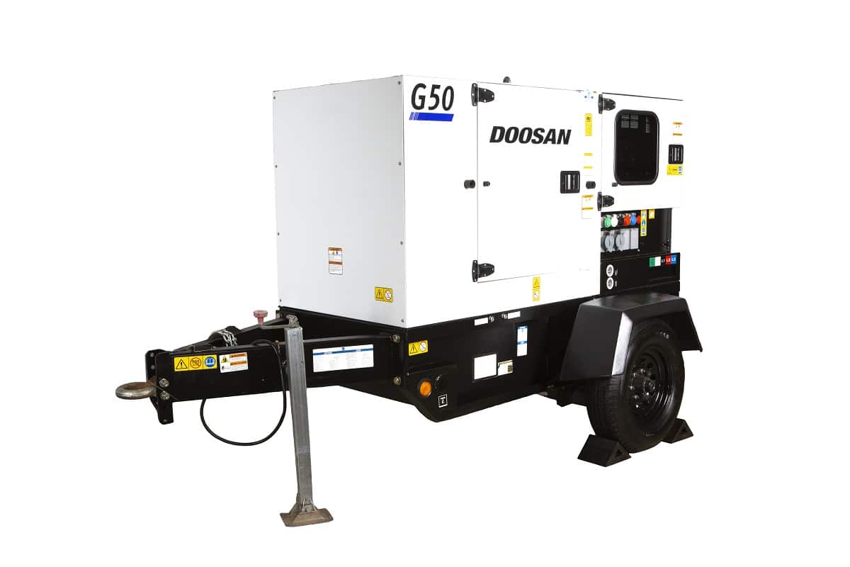 Doosan Portable Power Says Its 20kVA to 50kVA Generators Feature the Industry’s Best Motor