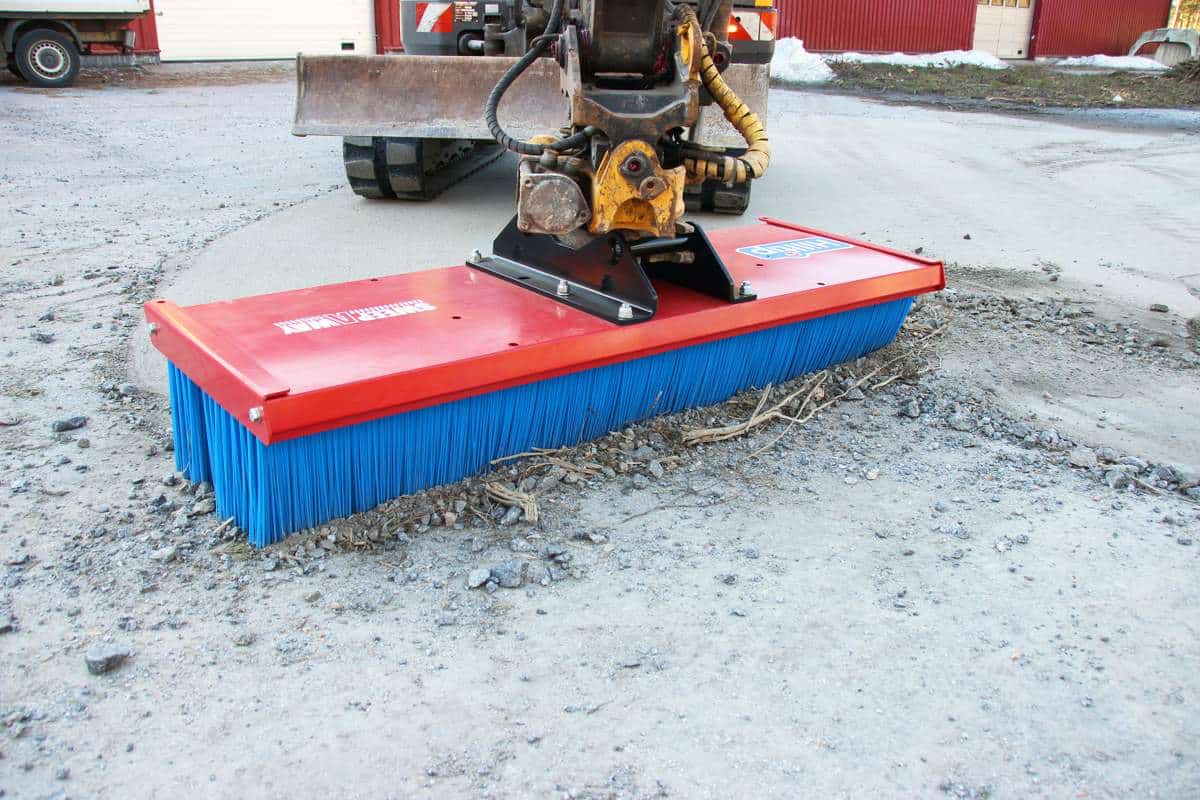 Hilltip Now Offers SweepAway Push Broom Attachments Compact Equipment