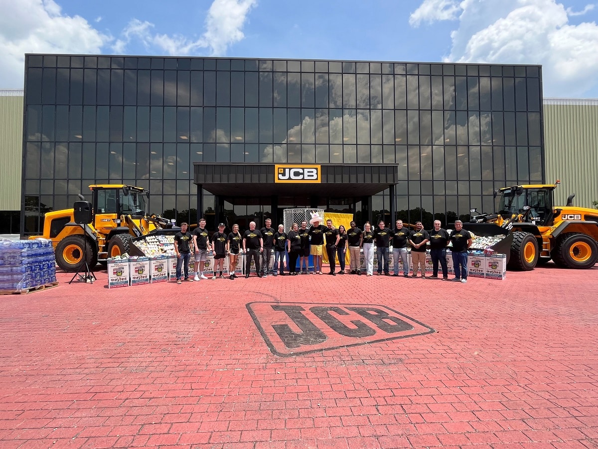 JCB North America Collects Over 18,000 Items in Annual Food Drive