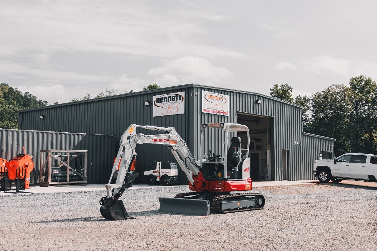 New Equipment Location in Hiawassee, Joins Takeuchi's