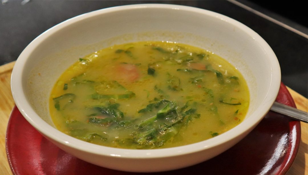 Caldo Verde, Portuguese cabbage soup Compadre Cooking School