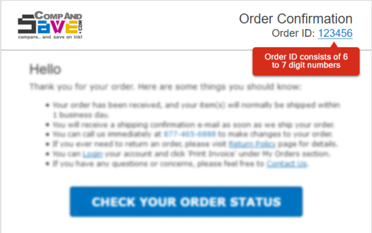 What is my Order ID?