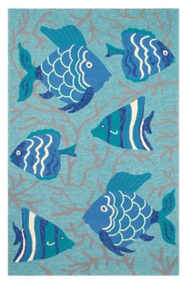 Go Fish Rug Outdoor/Easy Care Rugs C