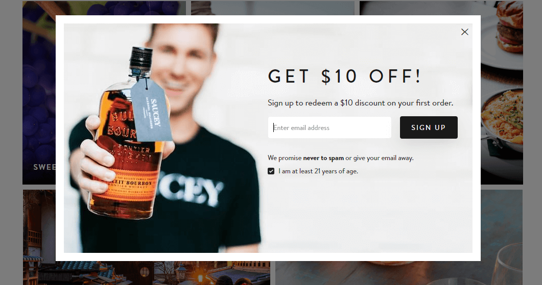 Saucey Review 5 off with 1st online liquor order