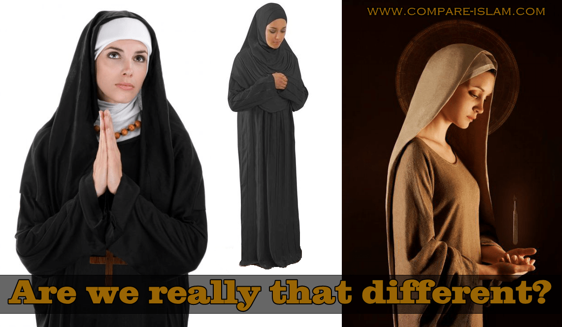 De hoofddoek en vrome kleding CompareIslam