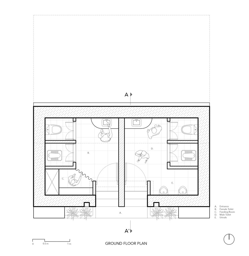 Toilet, No Toilet Urban Planning and Architecture Plans for a mixed
